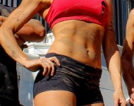 Oblique Magazine Almuni Stephen Siraco, Stephanie Keenan & Elea Faucheron compete as Charleston Warriors on NBC Spartan Ultimate Team Challenge Obstacle Race TV Show-9