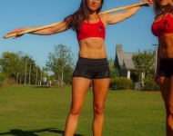 Charleston Warriors Elea Faucheron & Stephanie Keenan compete on NBC Spartan Ultimate Team Challenge Obstacle Race team TV Show-1-4